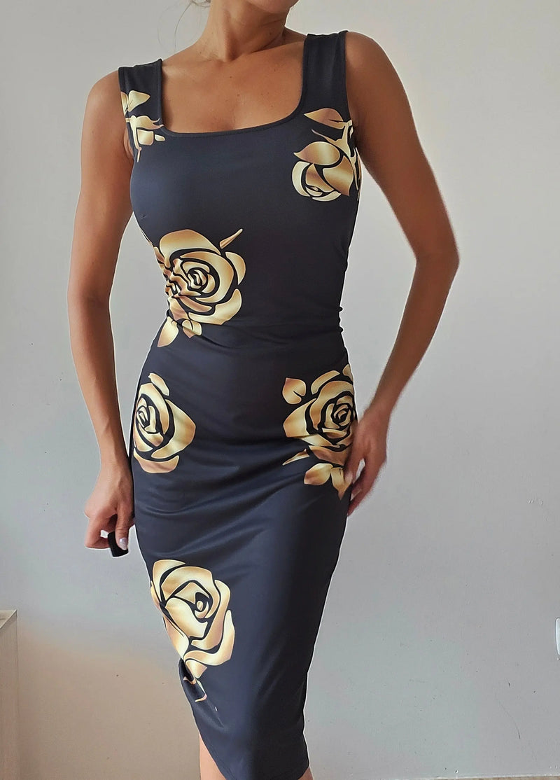 Dress Golden Roses Miriam Swimwear