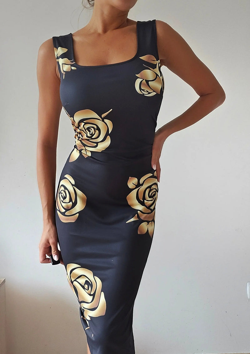 Dress Golden Roses Miriam Swimwear