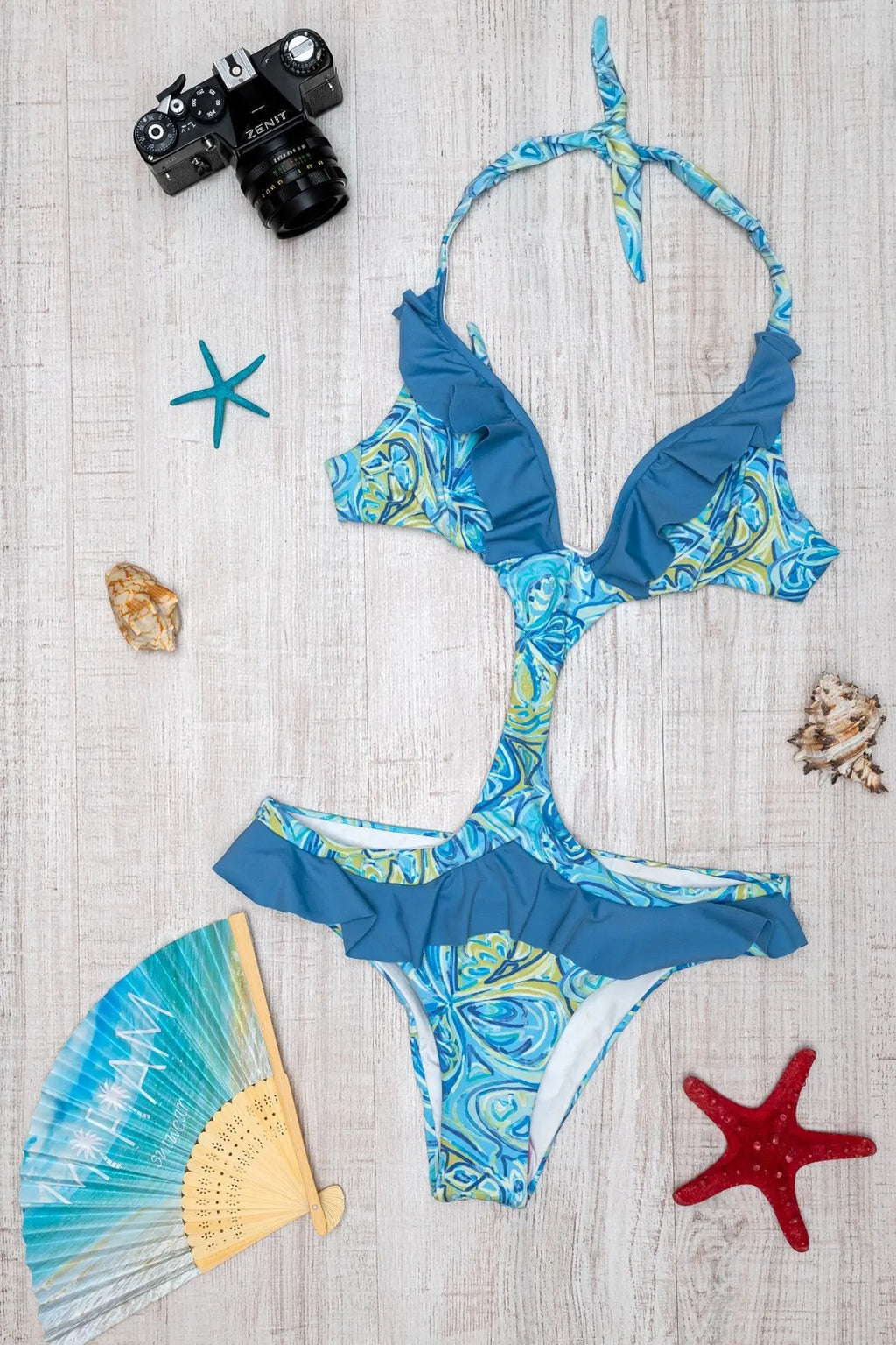 Trikini JAY AMARI SWIMWEAR(BLUE) Miriam Swimwear
